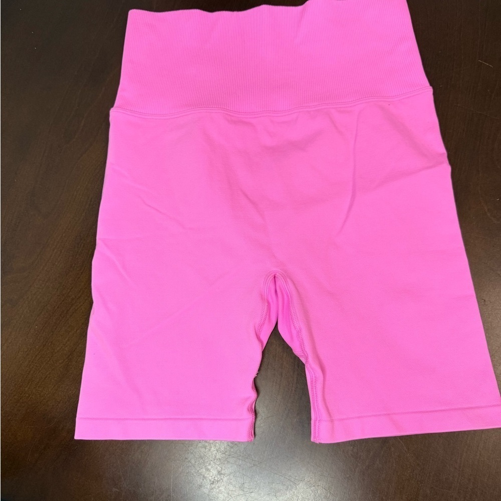 PINK Victoria's Secret High Waist Shorts - Bright Pink